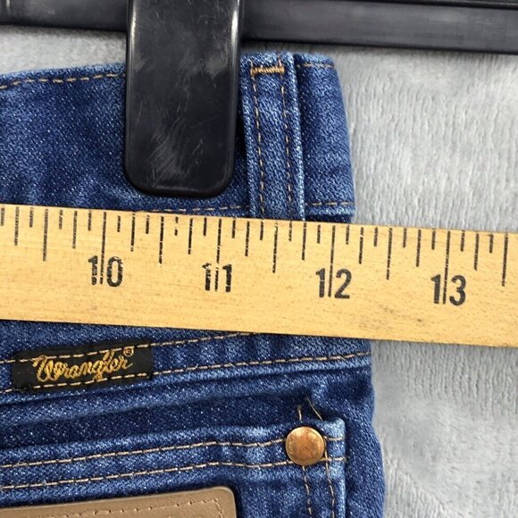 Wrangle Jeans Boys 9 Reg Straight Leg Blue Medium Wash Adjustable Waist Ranch - Picture 7 of 9